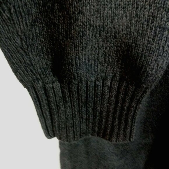 EDDIE BAUER MEN'S PULL-OVER SWEATER SIZE XL DARK GREY 3/4 BUTTONS FRONT CLOSURE - Picture 4 of 8